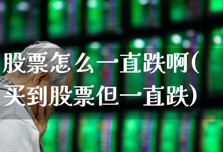 股票怎么一直跌啊(买到股票但一直跌)_https://www.nalian8.com_北交所_第1张