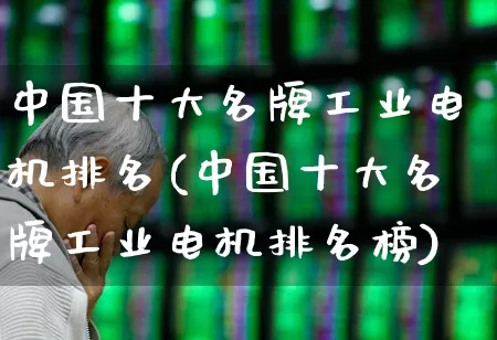 中国十大名牌工业电机排名(中国十大名牌工业电机排名榜)_https://www.nalian8.com_北交所_第1张