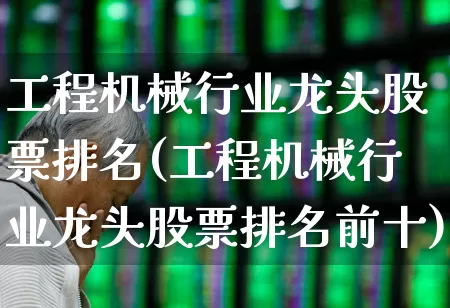 工程机械行业龙头股票排名(工程机械行业龙头股票排名前十)_https://www.nalian8.com_上交所_第1张
