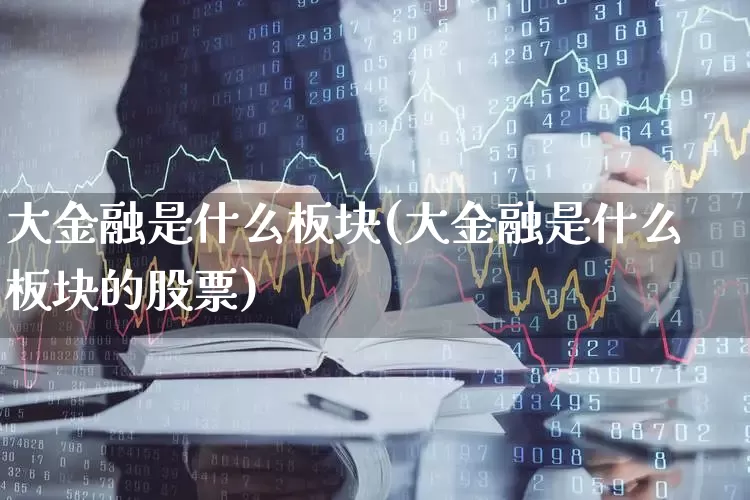 大金融是什么板块(大金融是什么板块的股票)_https://www.nalian8.com_北交所_第1张