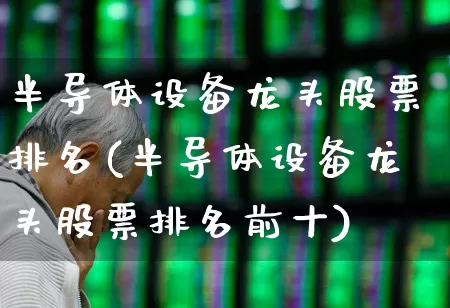 半导体设备龙头股票排名(半导体设备龙头股票排名前十)_https://www.nalian8.com_深交所_第1张