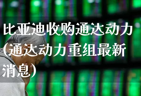 比亚迪收购通达动力(通达动力重组最新消息)_https://www.nalian8.com_北交所_第1张