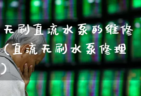 无刷直流水泵的维修(直流无刷水泵修理)_https://www.nalian8.com_科创板_第1张