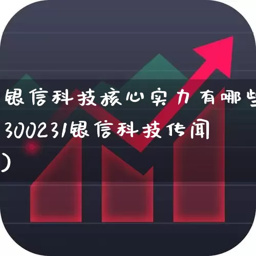 银信科技核心实力有哪些(300231银信科技传闻)_https://www.nalian8.com_深交所_第1张