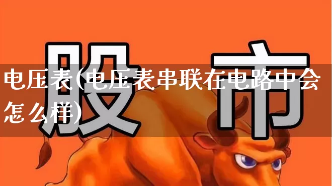 电压表(电压表串联在电路中会怎么样)_https://www.nalian8.com_科创板_第1张