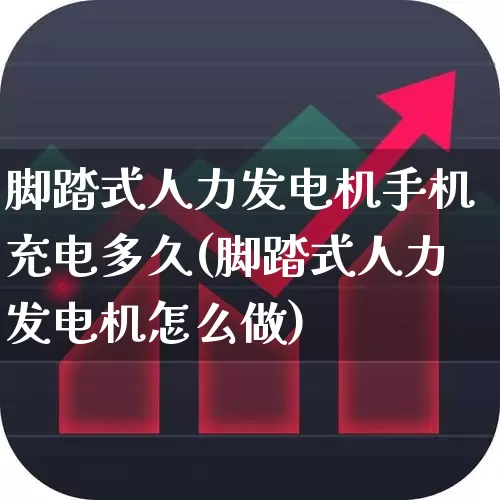 脚踏式人力发电机手机充电多久(脚踏式人力发电机怎么做)_https://www.nalian8.com_深交所_第1张