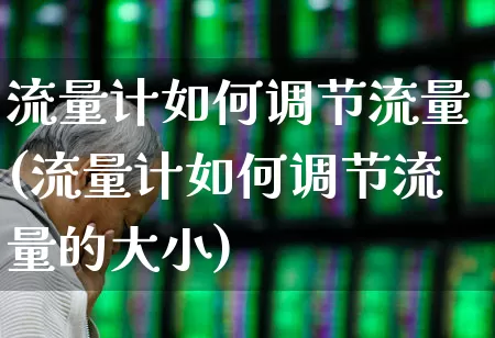 流量计如何调节流量(流量计如何调节流量的大小)_https://www.nalian8.com_创业板_第1张