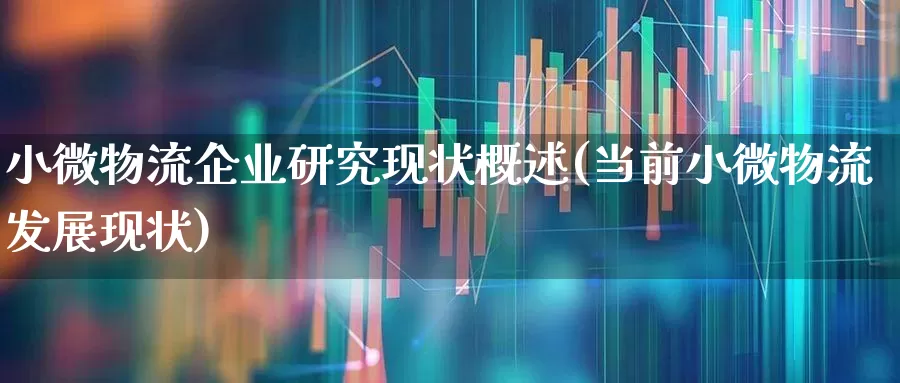 小微物流企业研究现状概述(当前小微物流发展现状)_https://www.nalian8.com_科创板_第1张