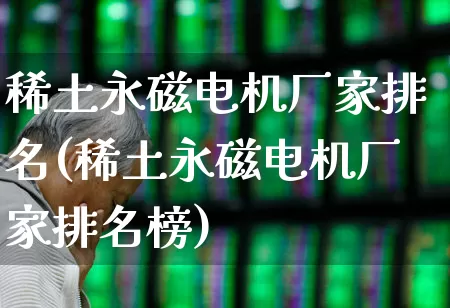 稀土永磁电机厂家排名(稀土永磁电机厂家排名榜)_https://www.nalian8.com_创业板_第1张